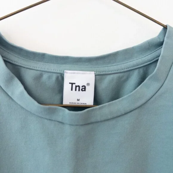 Aritzia TNA Ortiz T-shirt in Teal, Size Medium - Picture 7 of 11